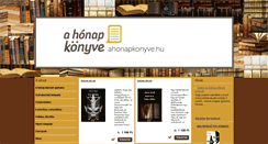 Desktop Screenshot of ahonapkonyve.hu