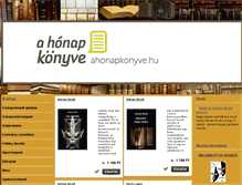 Tablet Screenshot of ahonapkonyve.hu